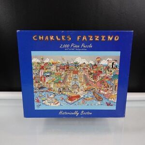 Charles Fazzino Historically Boston Glitter Puzzle